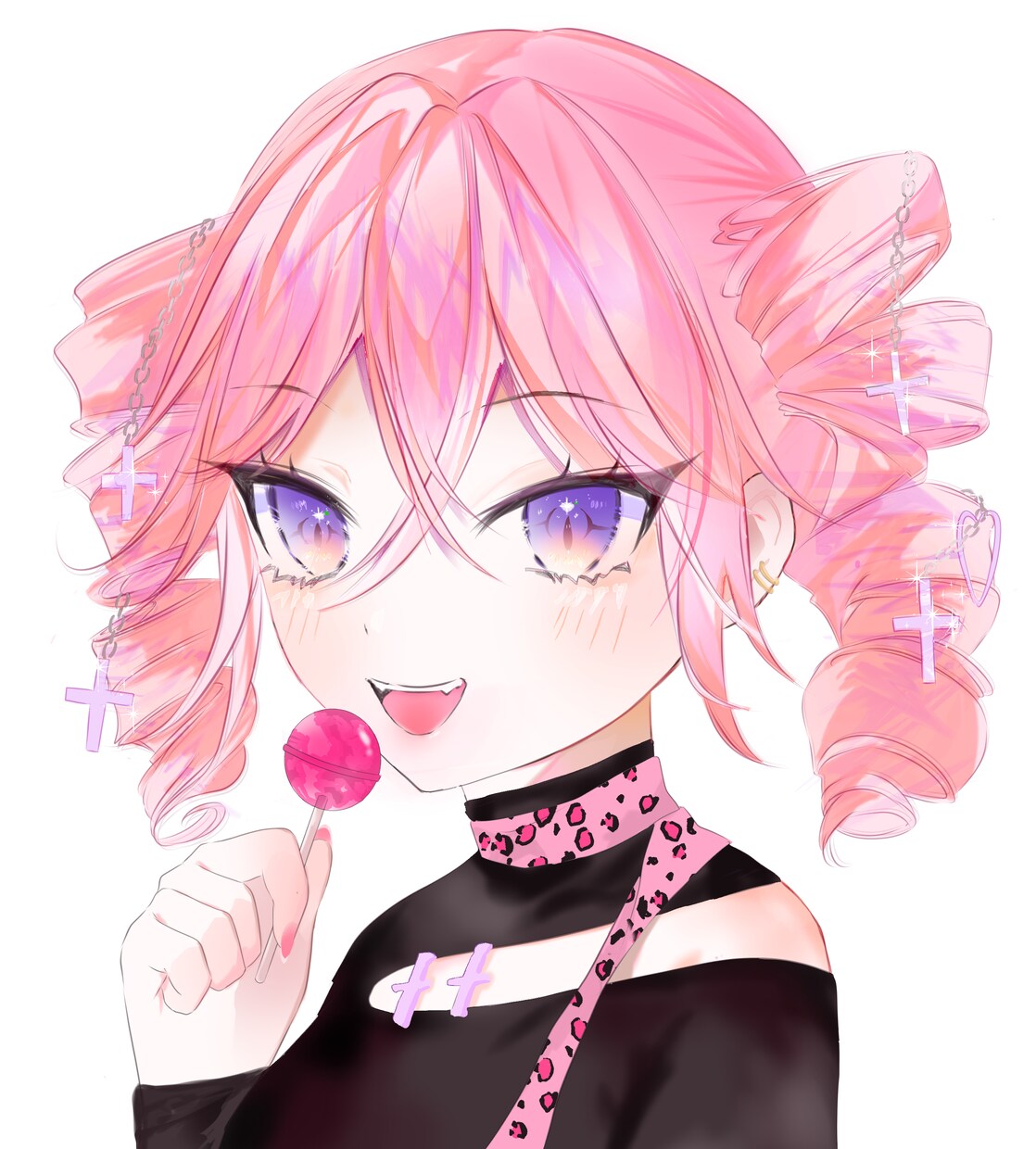 商用OK キラキラしたイラストを描きます アイコン、立ち絵、サムネ、動画内イラスト等描きます イメージ1