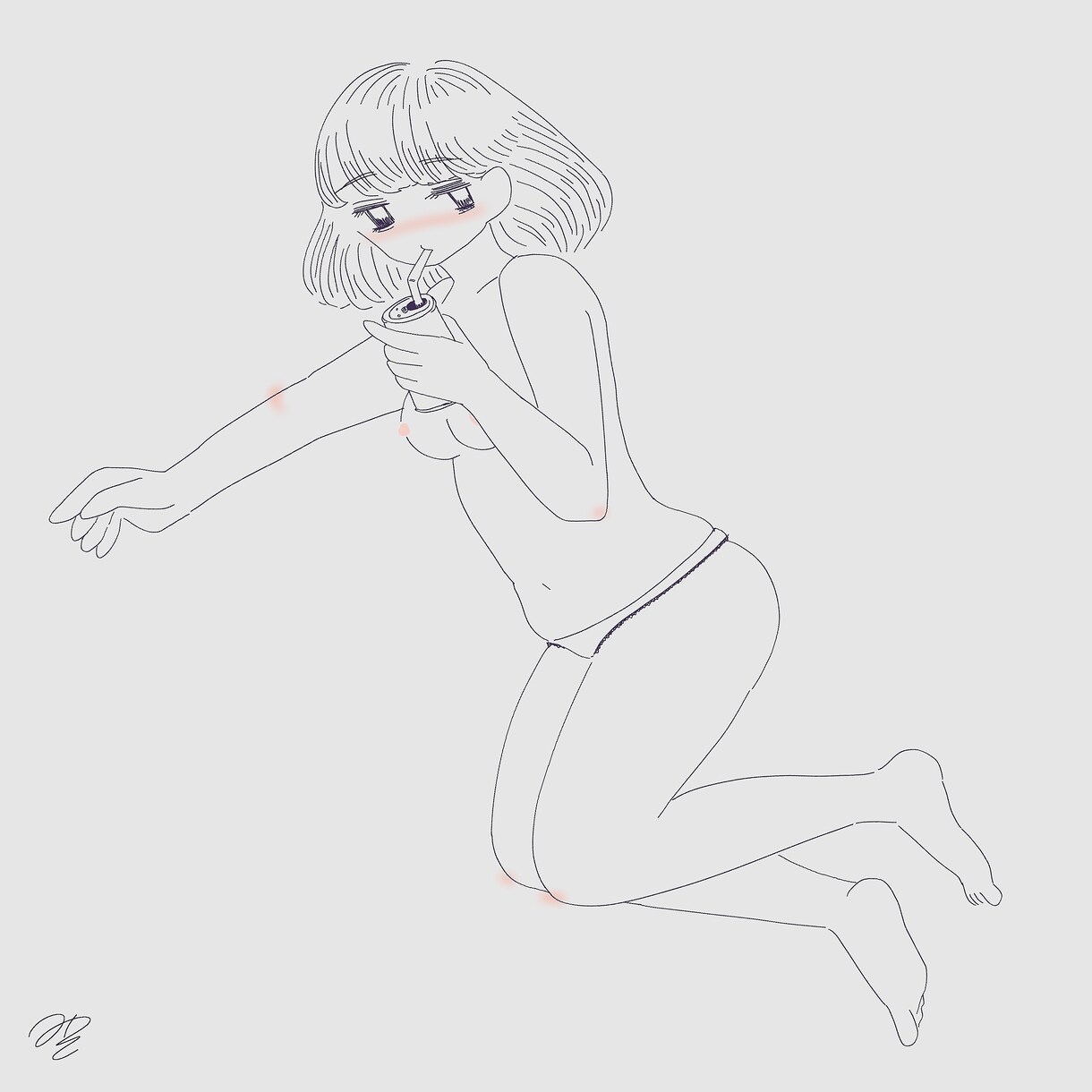 女の子イラスト描きます 女の子のラフなイラストお試し価格で描きます イメージ10
