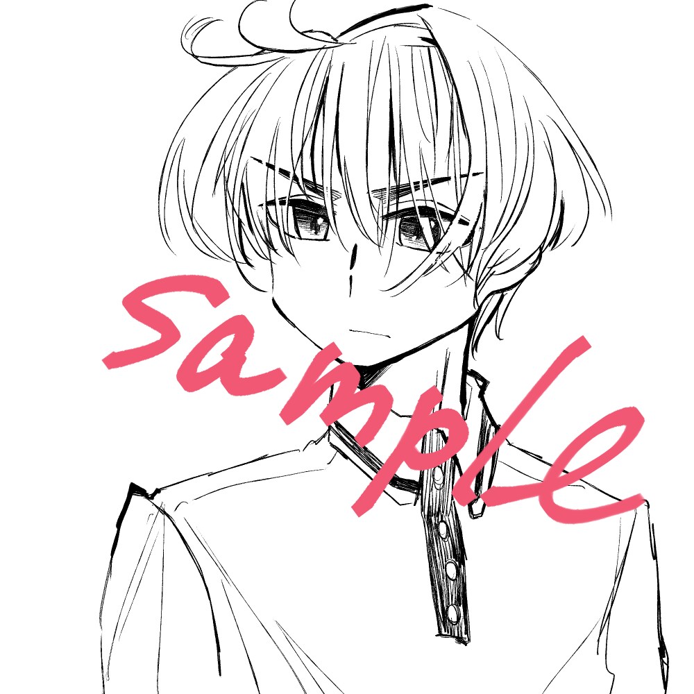 モノクロで綺麗な髪のキャラを描きます 線にはこだわりがあります！モノクロの強みを活かします イメージ3