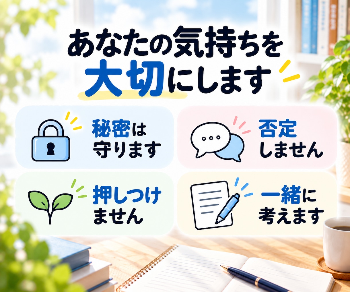 頭の中のモヤモヤを文章に整理します 伝えたいことを整理して、伝わる文章にします イメージ4