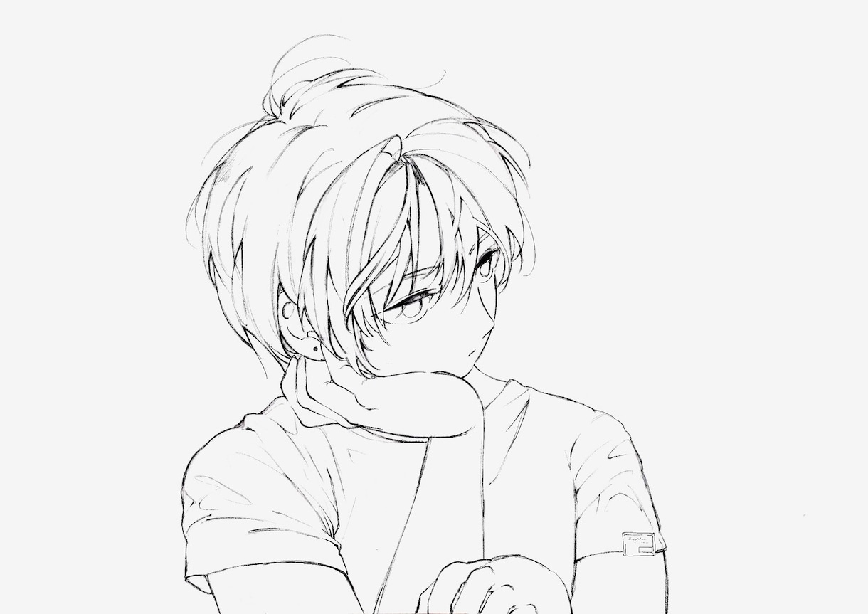 表情豊かな漫画風イラストを描きます アナログ線画の味を活かして丁寧に仕上げます イメージ4