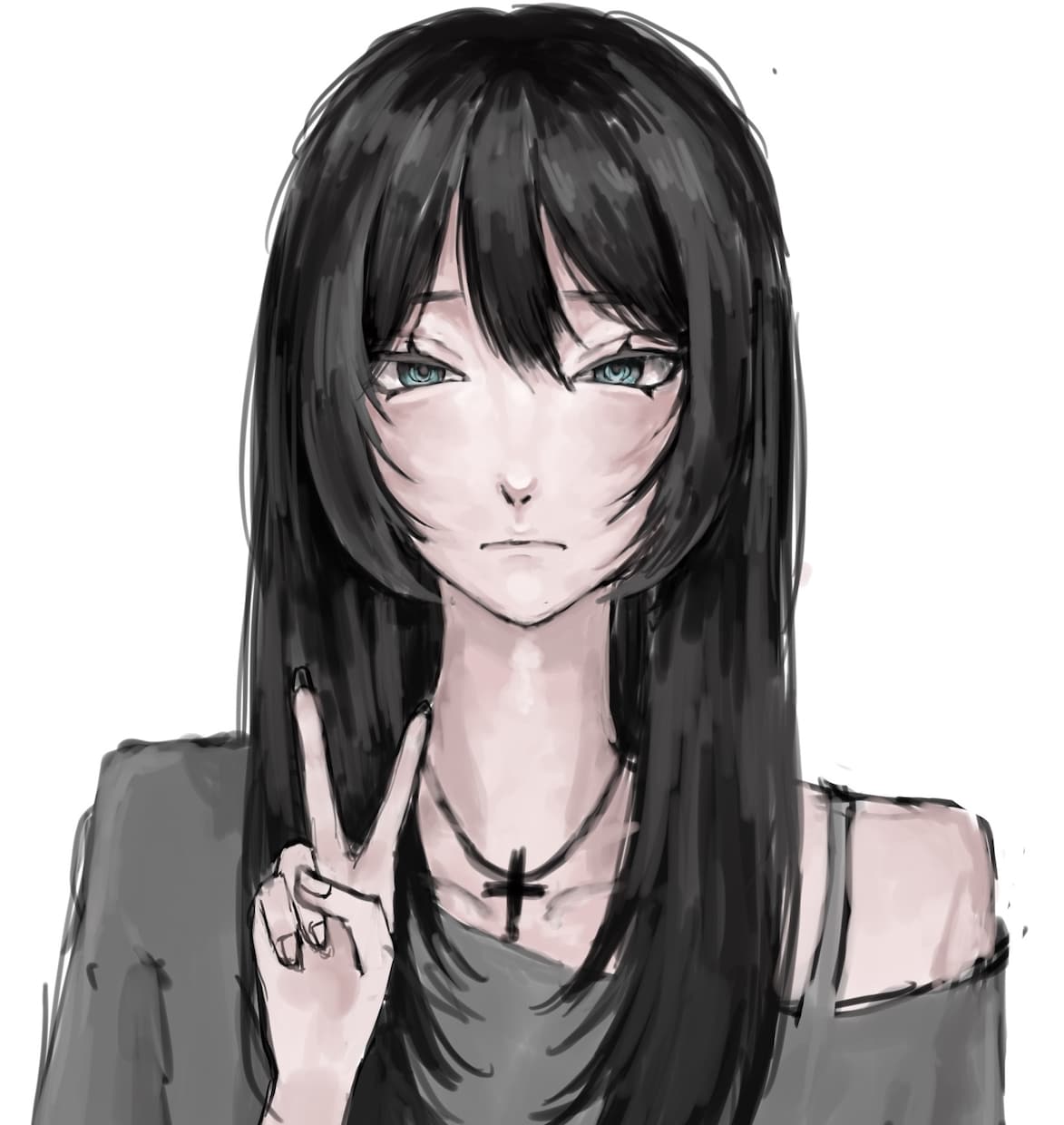 ダークで少しエモい絵を描きます 少しほかのイラストと違う雰囲気が欲しい方におすすめ イメージ1