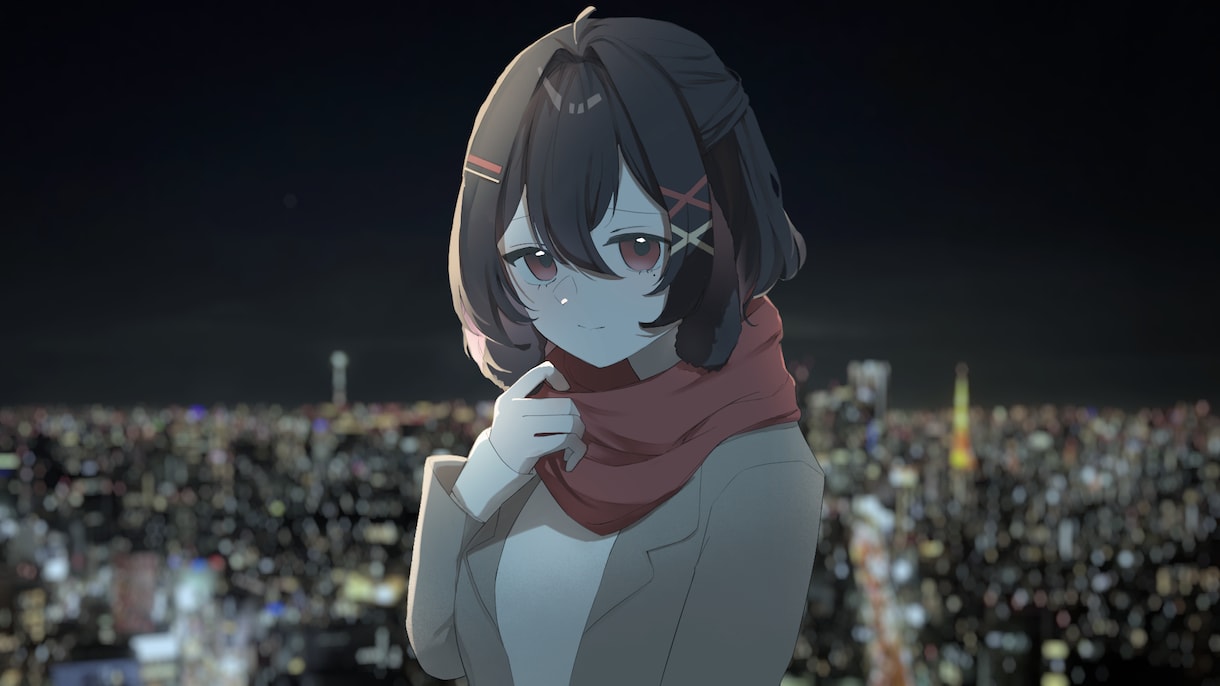 商用◎動画歌詞入れ◎MV一枚絵イラスト描きます 表情差分、背景透過素材、パーツ分けも対応可能 イメージ8