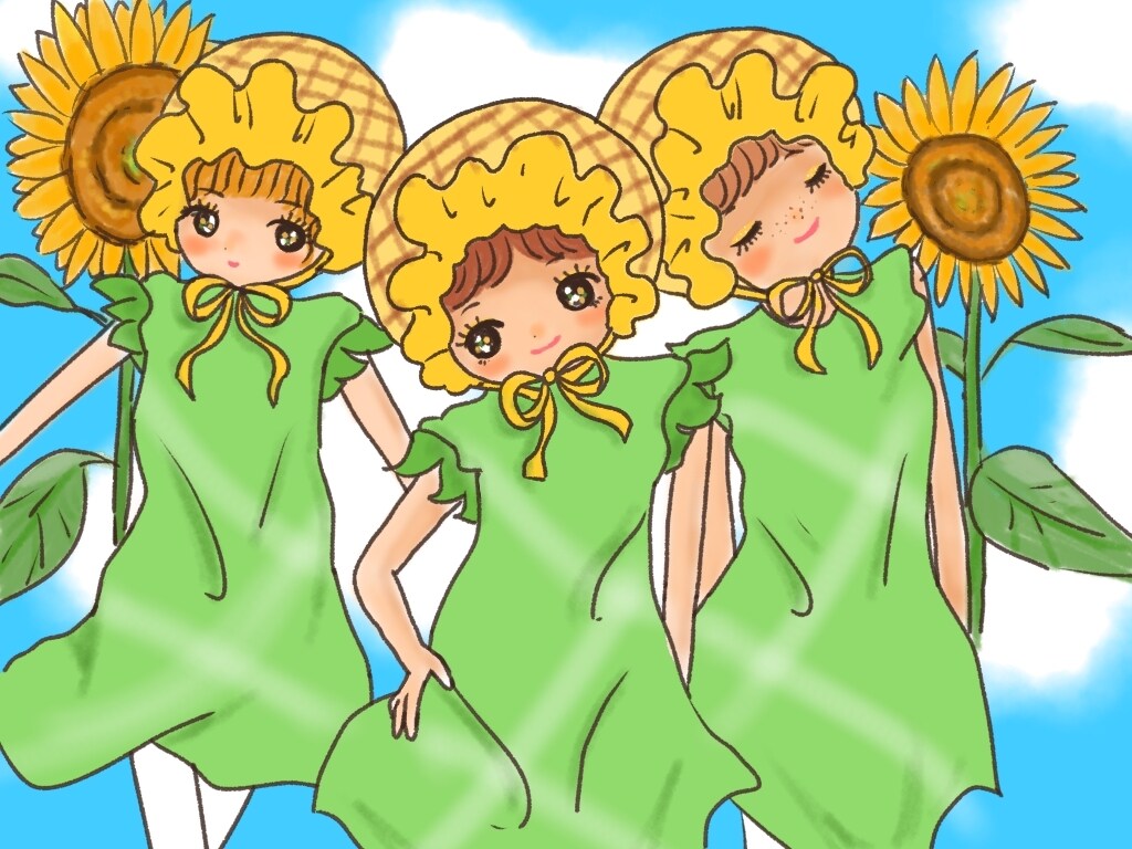 カラフルポップでかわいい女の子のイラストを描きます ポップキュートなスタイルの女の子のイラストが得意です！ イメージ10