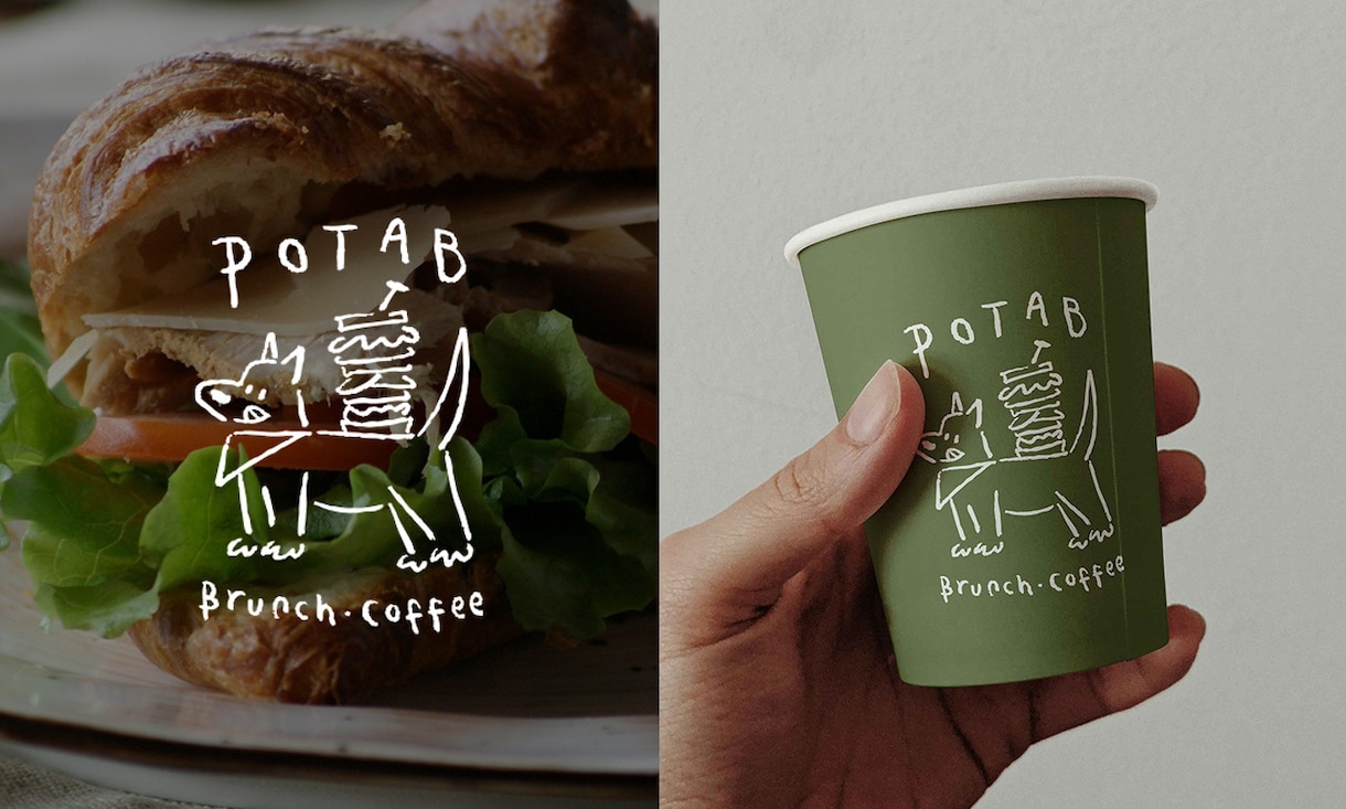 カフェ・ベーカリー専門の手描きロゴを制作します 韓国のデザイン感性で、温かみのあるお店の顔を描きます イメージ1