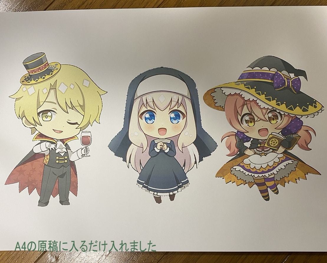 A4サイズ3枚セット剥がせるシートに印刷します オリジナルステッカー作成！9月までお試し価格！ イメージ2