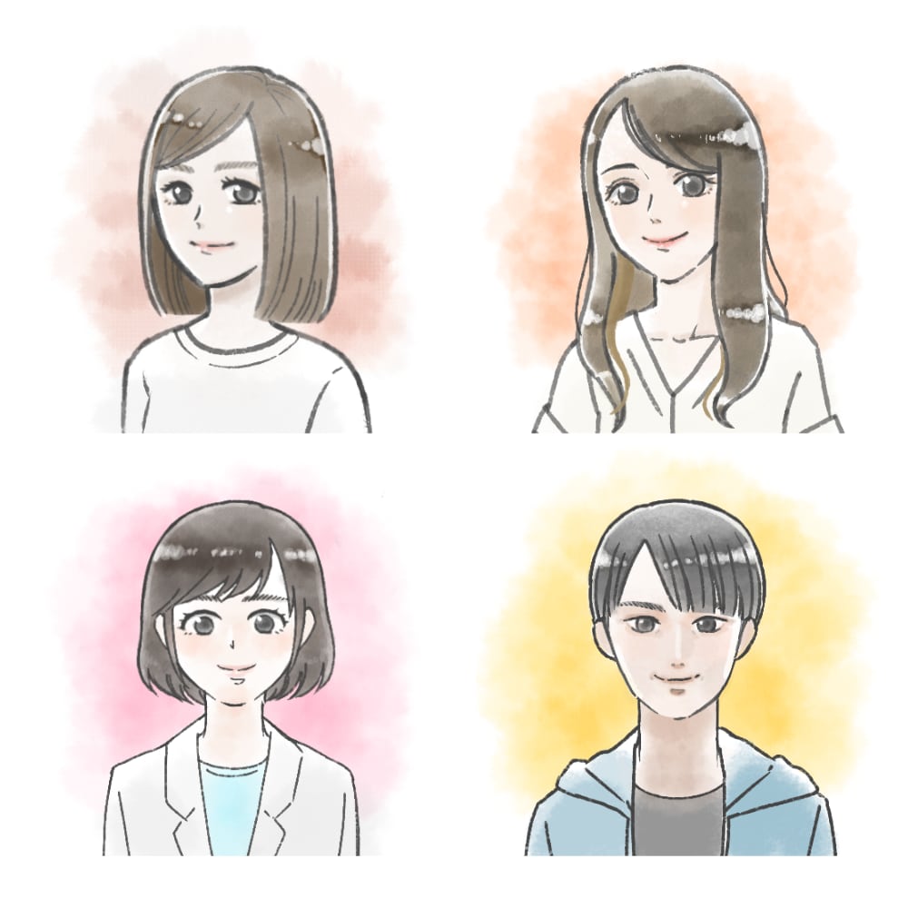 ビジネスアイコンに！ふんわりイラストお描きします 【似顔絵風の優しいイラストで信頼度アップ♪プレゼントにも】 イメージ8