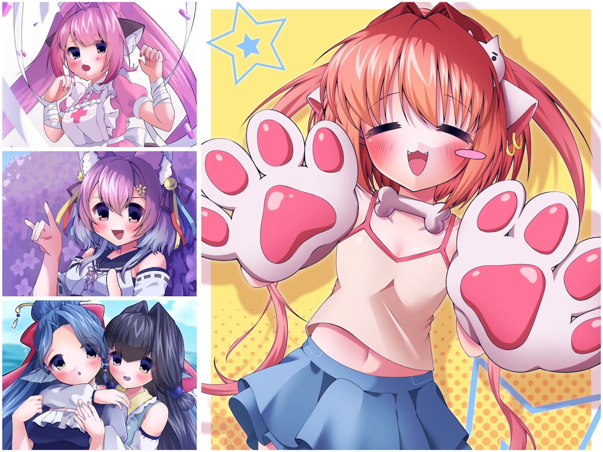 萌え萌えな女の子描きます グッズ用イラスト、1枚絵、アイコン、動画サムネイルなど イメージ1