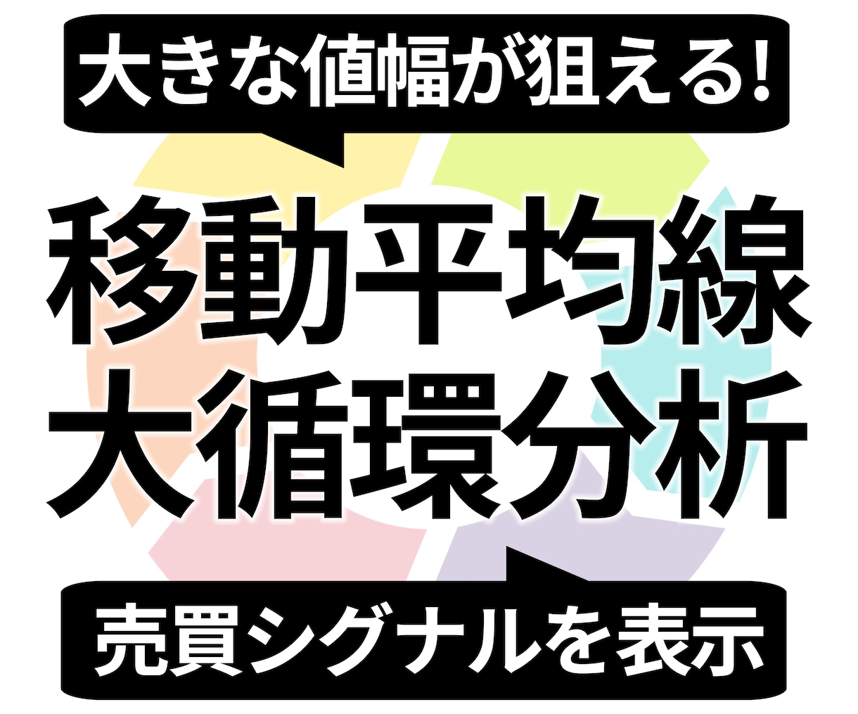 移動平均線大循環分析サインツールを販売します 売買タイミングを矢印で表示します イメージ1