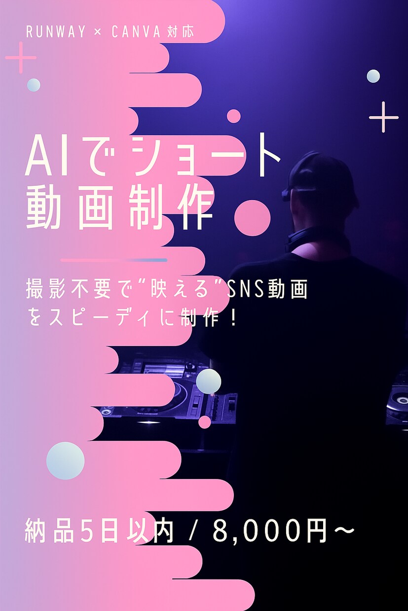 AIでショート動画を制作します 撮影不要！AIで魅せる動画を制作 イメージ1