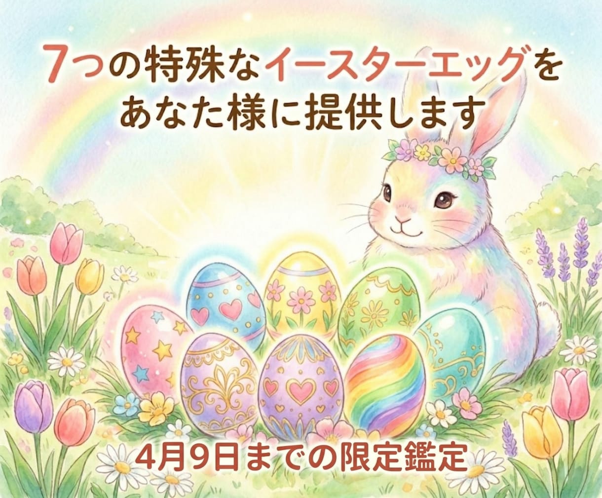 7つの特殊なイースターエッグをあなた様に提供します ※4月9日まで　復活祭の特殊なイースターエッグをあなた様に イメージ1