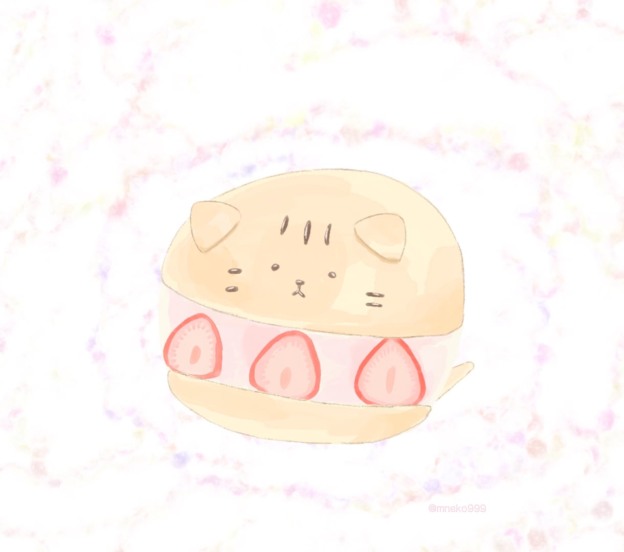 美味しそうふんわり食べ物描きます 癒されかわいいイラストをご提供いたします イメージ1