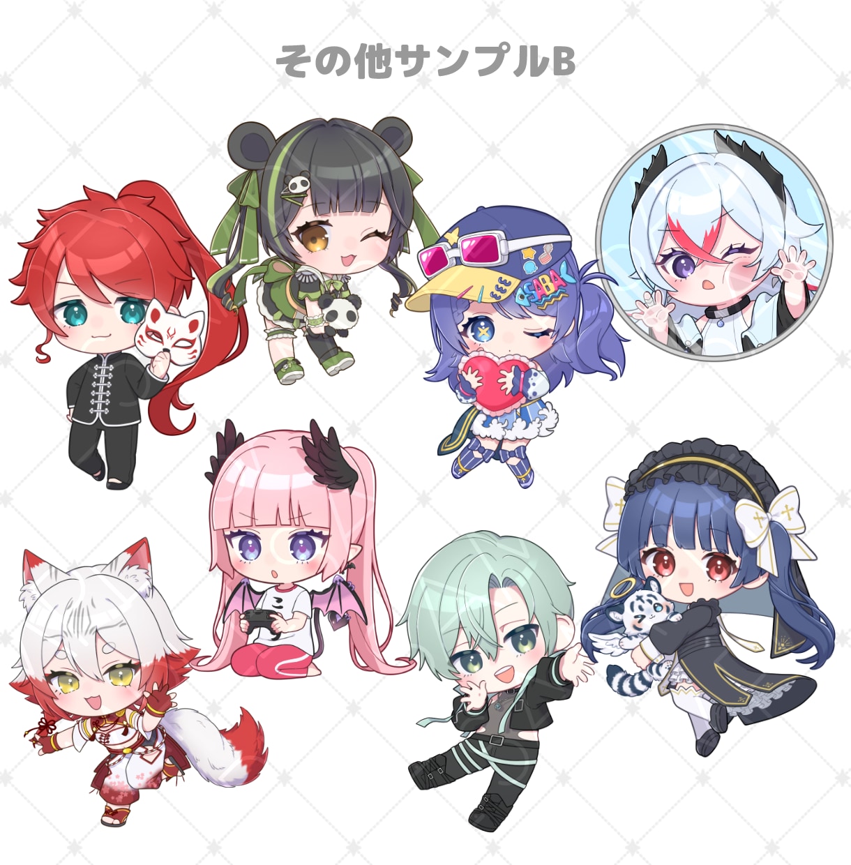 SD、デフォルメ、ミニキャラ、イラスト描きます SNSアイコン、グッズ、LINEスタンプなど作りたい方へ イメージ8