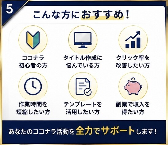売れるココナラタイトル100選大全を販売します ✅第3弾✅クリック率UPを目指す初心者向けタイトル集 イメージ5