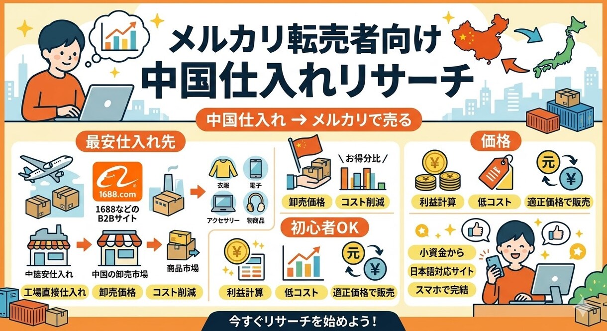 初心者OK中国仕入れ調査します その商品、原価いくらか知ってますか？ イメージ2