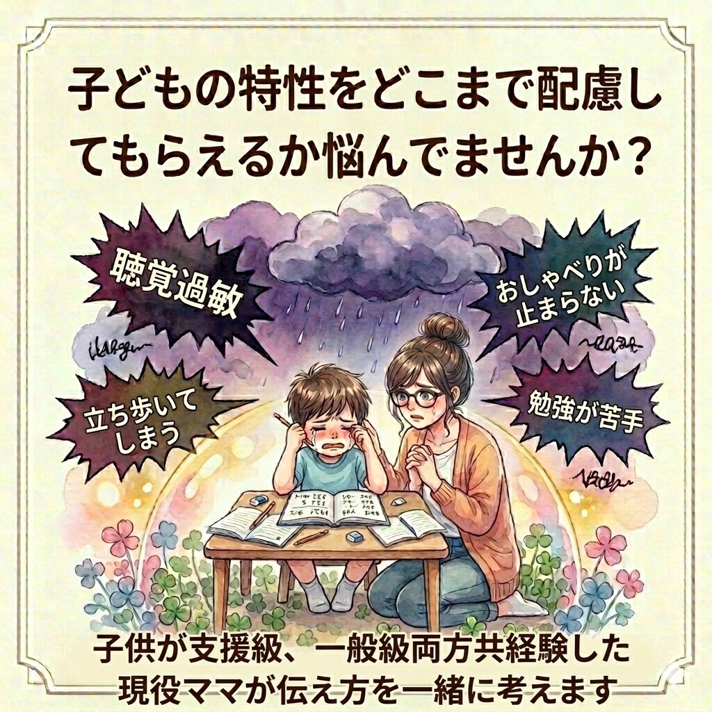 入園入学前後の不安を発達障害児ママが寄り添います 担任への特性の伝え方やお子様の心のフォローを一緒に考えます。 イメージ3