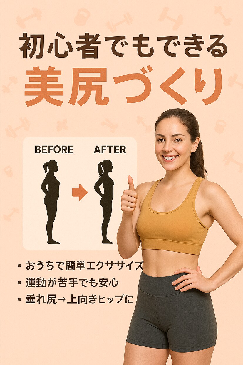 女性限定⭐︎美尻作りをビデオチャットでサポートます ….「下がるのは年齢じゃない。“お尻”だ❗️」 イメージ1