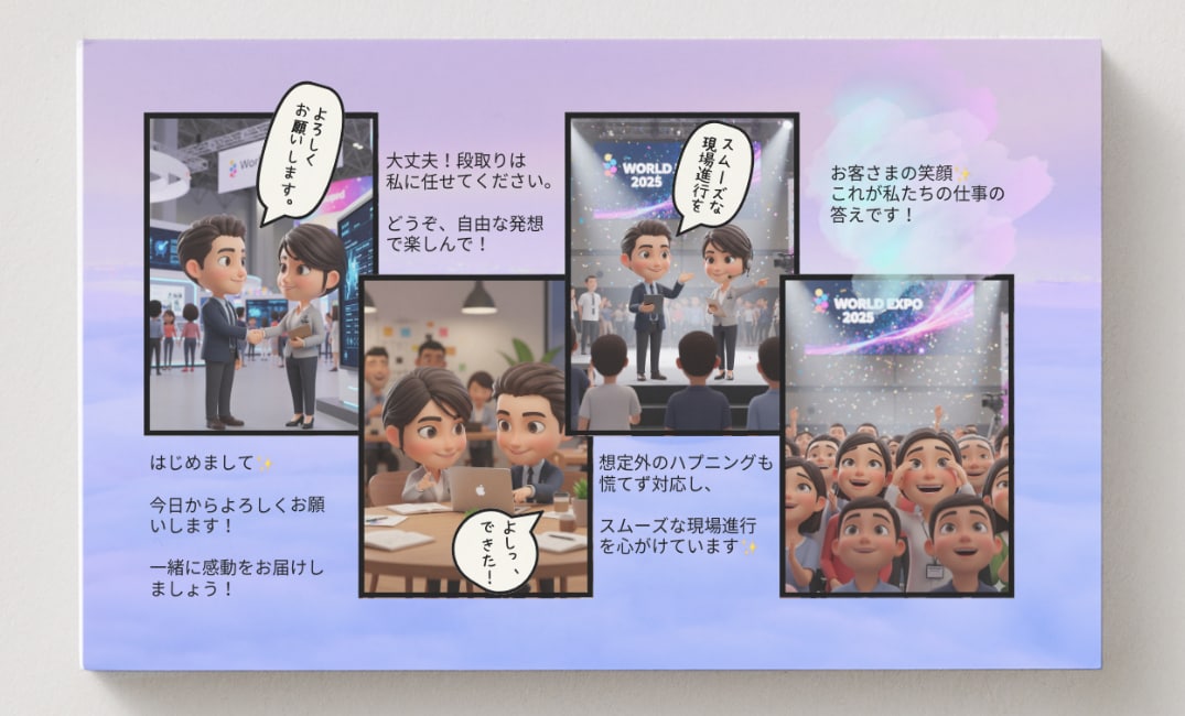 モニター:4コマ漫画入りで心に残る名刺を作ります あなたの想いと人柄が一瞬で伝わる名刺 イメージ3