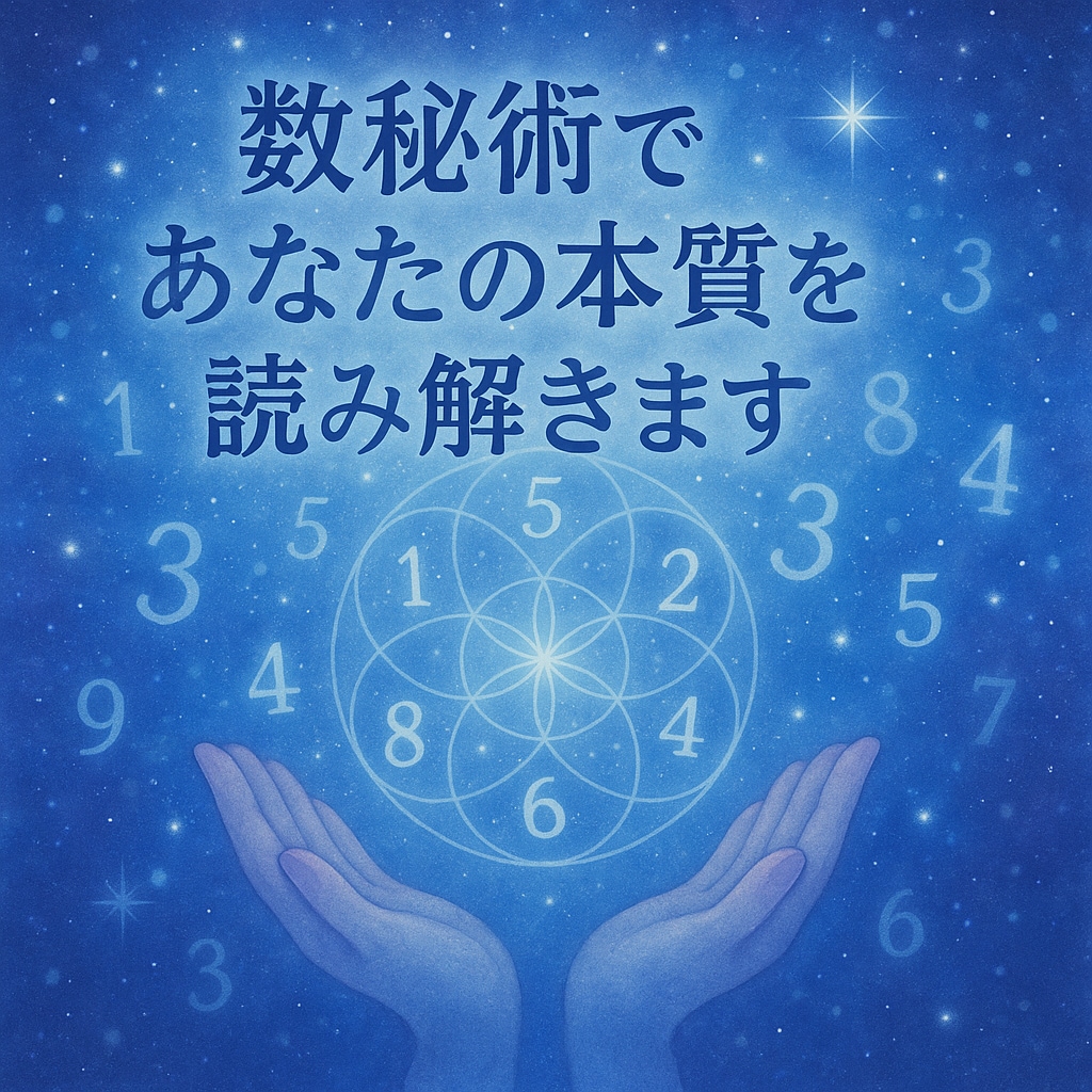 数秘術であなたの本質を読み解きます あなたの使命・強み・運気を数秘術で分析 イメージ1