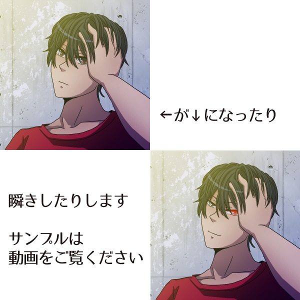アニメ・漫画風アイコン制作致します まばたき・口パクアニメオプションあります イメージ3