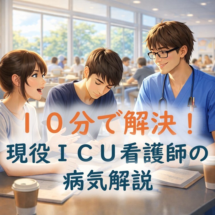 国試対策✨実績2.2万人ICU看護師が解説します 丸暗記卒業✨難しい疾患を「現場の話」で一生忘れない知識に✨ イメージ1