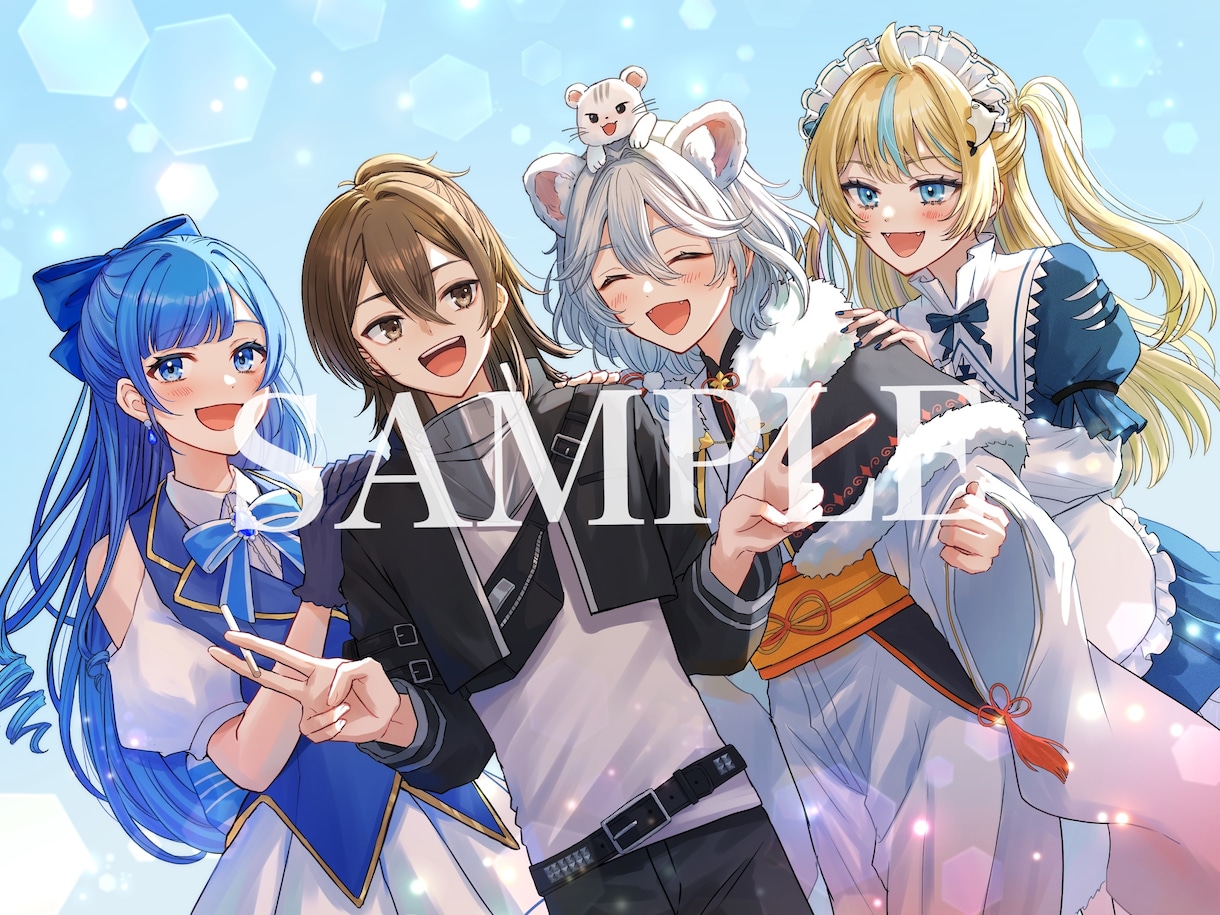 アイコン、サムネイルなど人物イラスト制作します アイコン、サムネイル、MVイラスト、立ち絵等 イメージ7