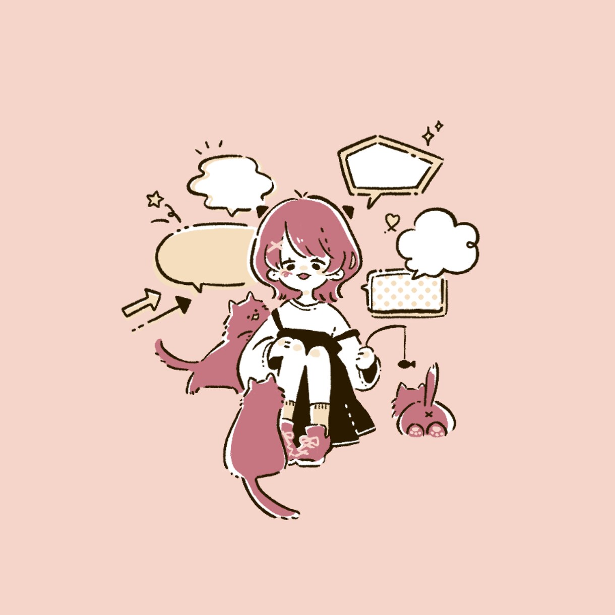 ゆるっと可愛いデフォルメイラスト制作します シンプルでかわいい“ゆるさ”がお好みなあなたへ イメージ3