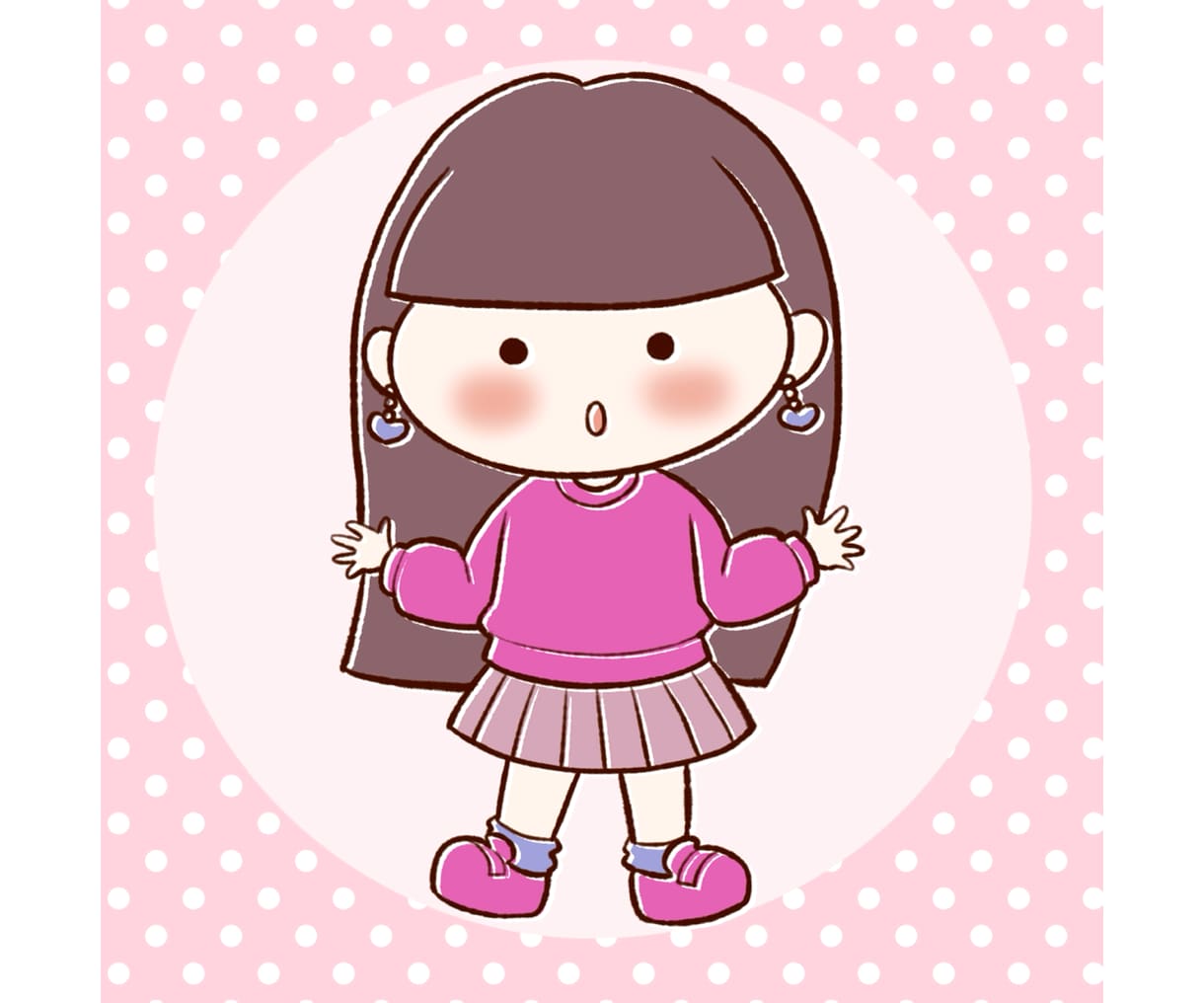 可愛い人物イラストお描きします 元会社員デザイナーが対応致します！ イメージ7