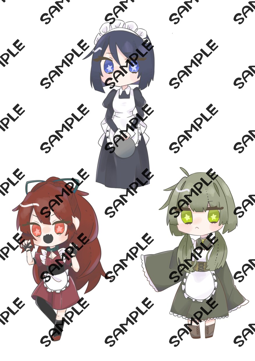 キャラクターイラスト・デザイン作成いたします SNSのアイコンやVtuberのミニキャラなどにも！ イメージ6