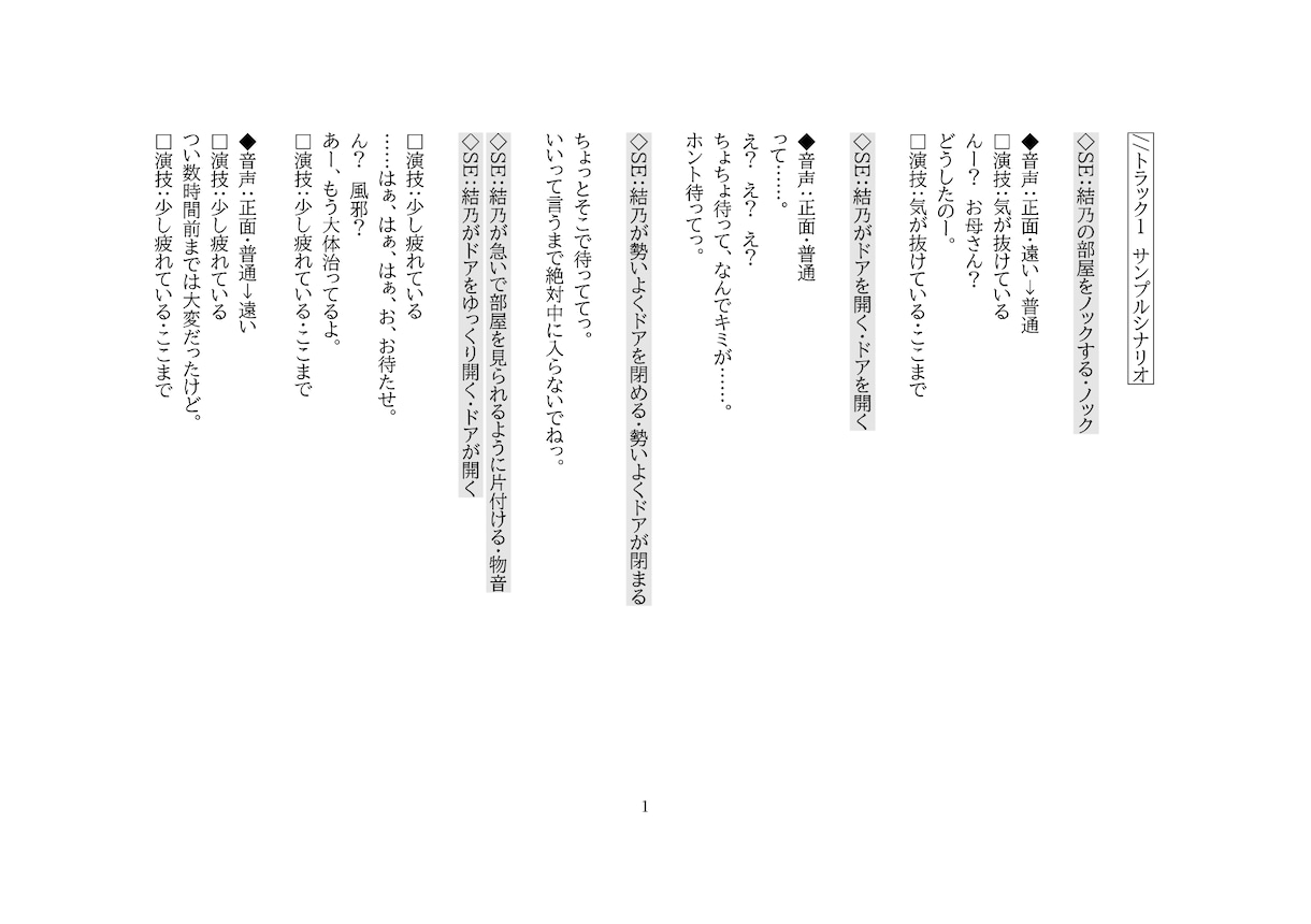 シチュエーションボイス台本を制作します 企画相談から台本制作まで、音声作品制作をお手伝いします イメージ2