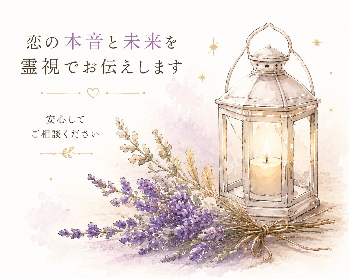 恋愛・復縁・婚外｜相手の本音と未来を霊視します 現実に即した霊視で、迷いを整理し次の行動を明確にします イメージ2