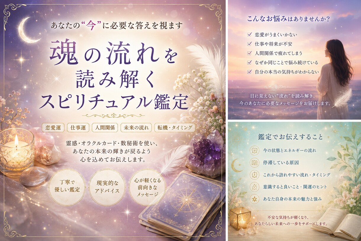 魂の流れを読み解きます あなたの“今”に必要な答えを視ます イメージ1