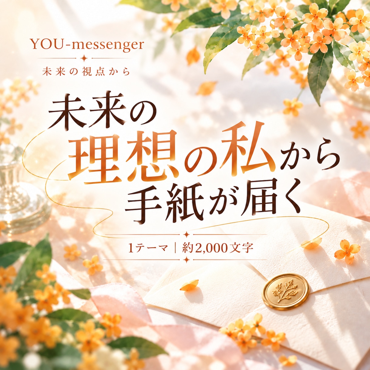 理想の未来にいる あなたから手紙を届けます 本名・生年月日不要｜今のお悩みから未来視点リーディング イメージ1