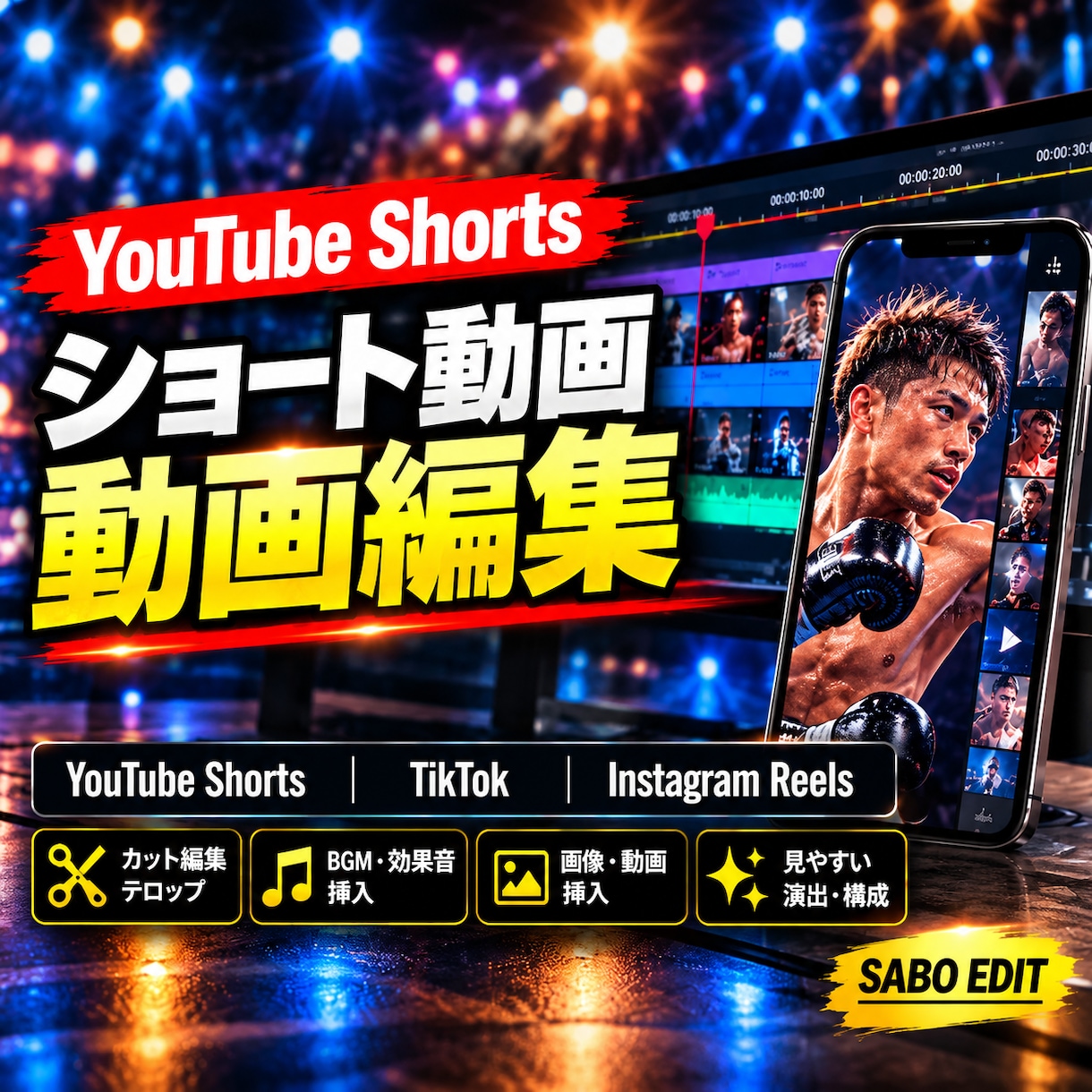 YouTube・SNS向けショート動画を編集します YouTube・SNS向けショート動画を編集します｜縦型動画 イメージ1