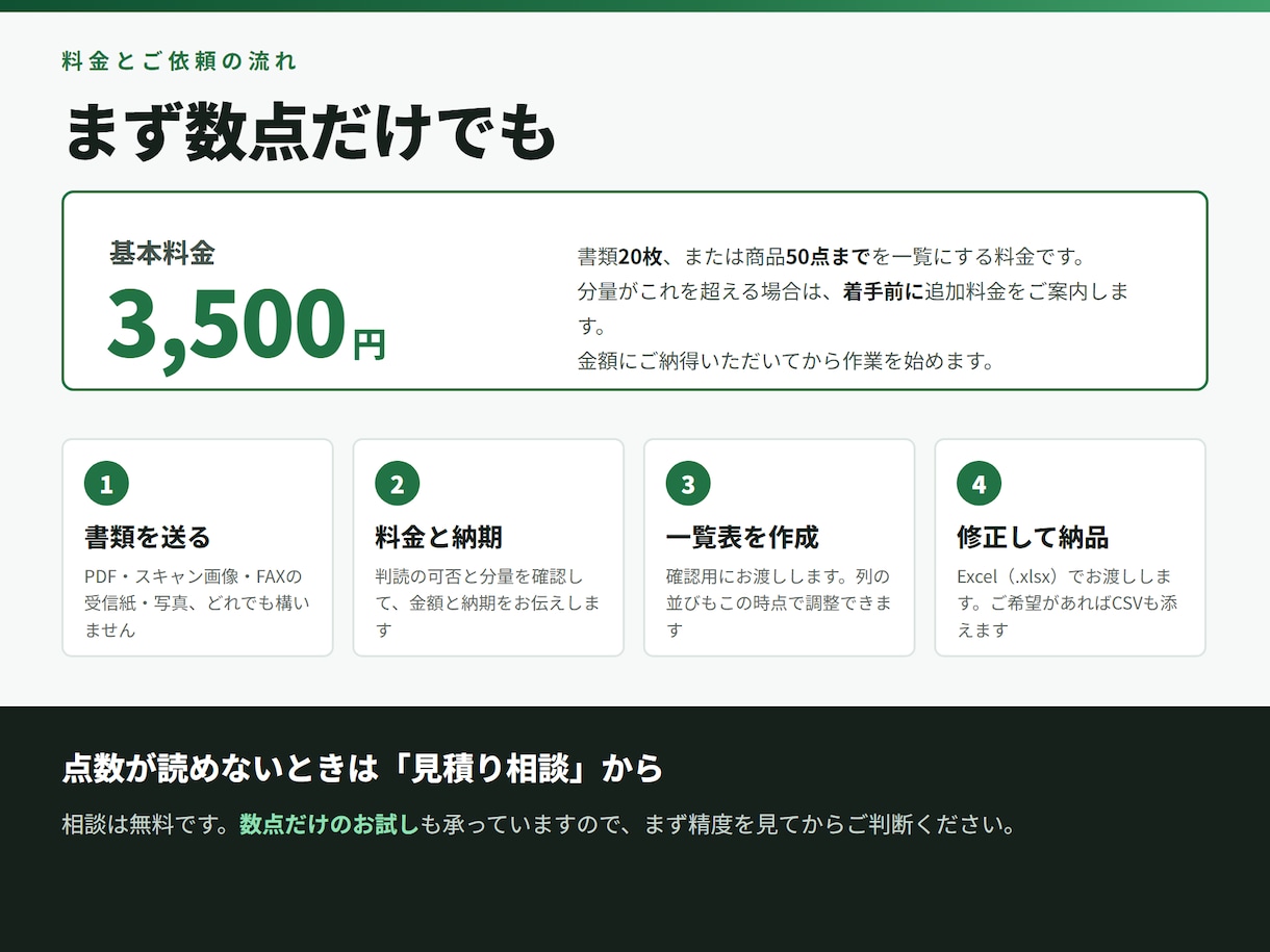 仕入伝票・商品リストをExcel化します 棚卸表・卸のFAX注文書・商品マスタもまとめて一覧に イメージ3