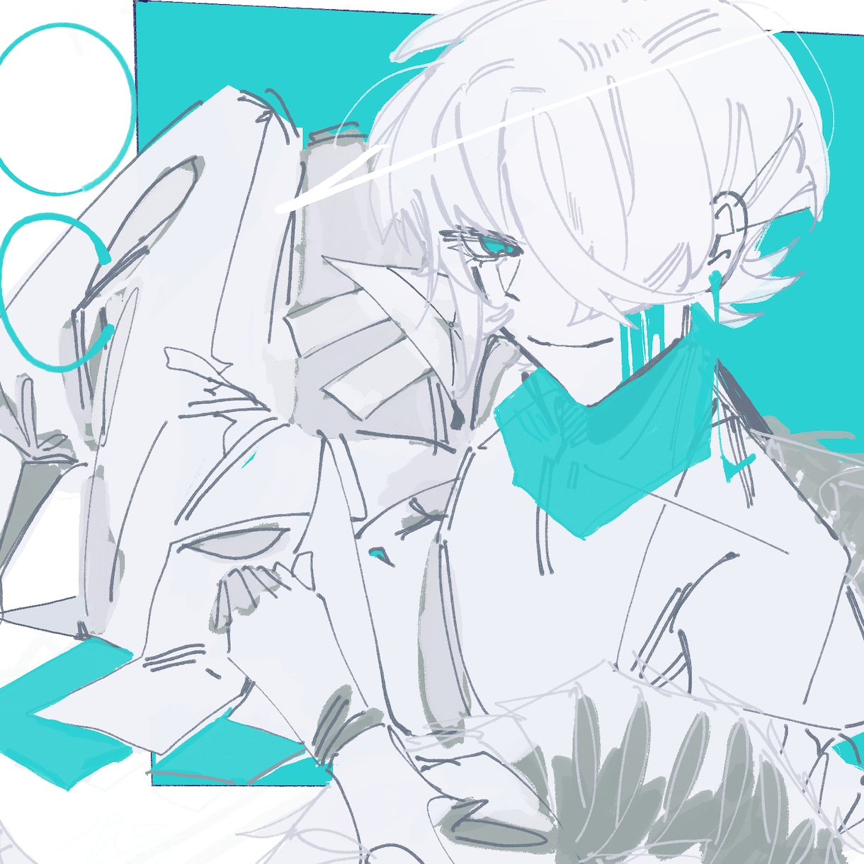 バチッと決まった一枚絵書きます 色味強く！加算発光！かっこよく！まとまりよく！ イメージ3
