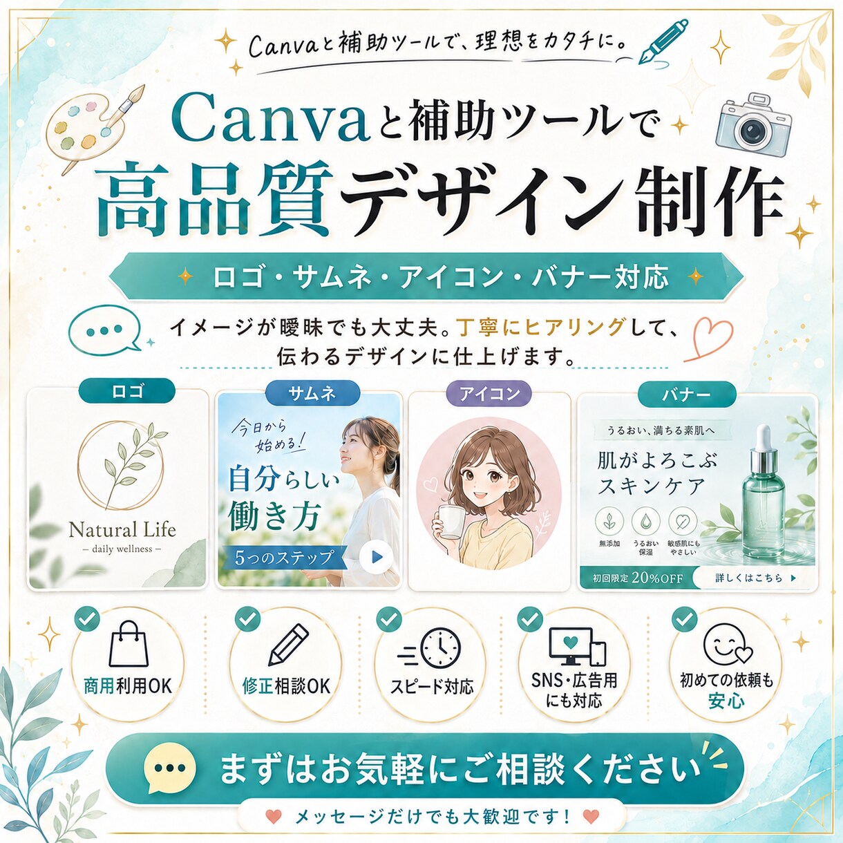 印象に残るデザイン制作します ロゴ・サムネ・アイコンを丁寧に制作 イメージ1