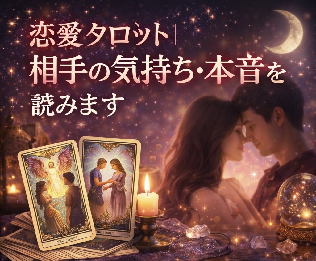 恋愛タロット｜相手の気持ち･本音を読みます 今のあなたをどう思っているのか？本音と未来正直にお伝えします イメージ1