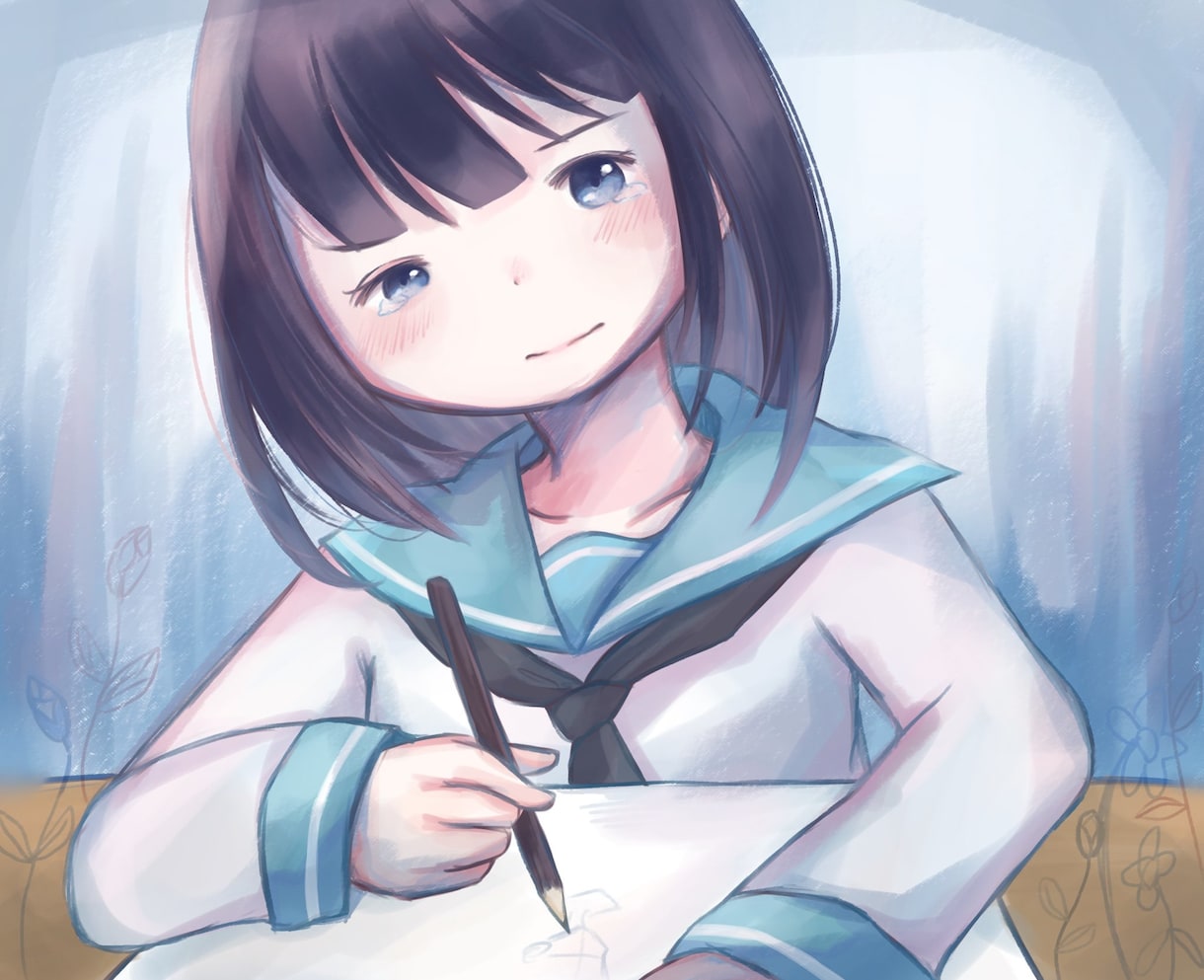 アイコンやサムネ、女の子メインの絵を描きます 優しさと悲しさと、想いのこもった絵をあなたに。 イメージ6