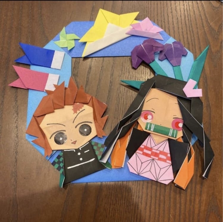鬼のキャラクターを折り紙で折ります 喜んでもらえるようお一つずつ丁寧に仕上げます。 イメージ5