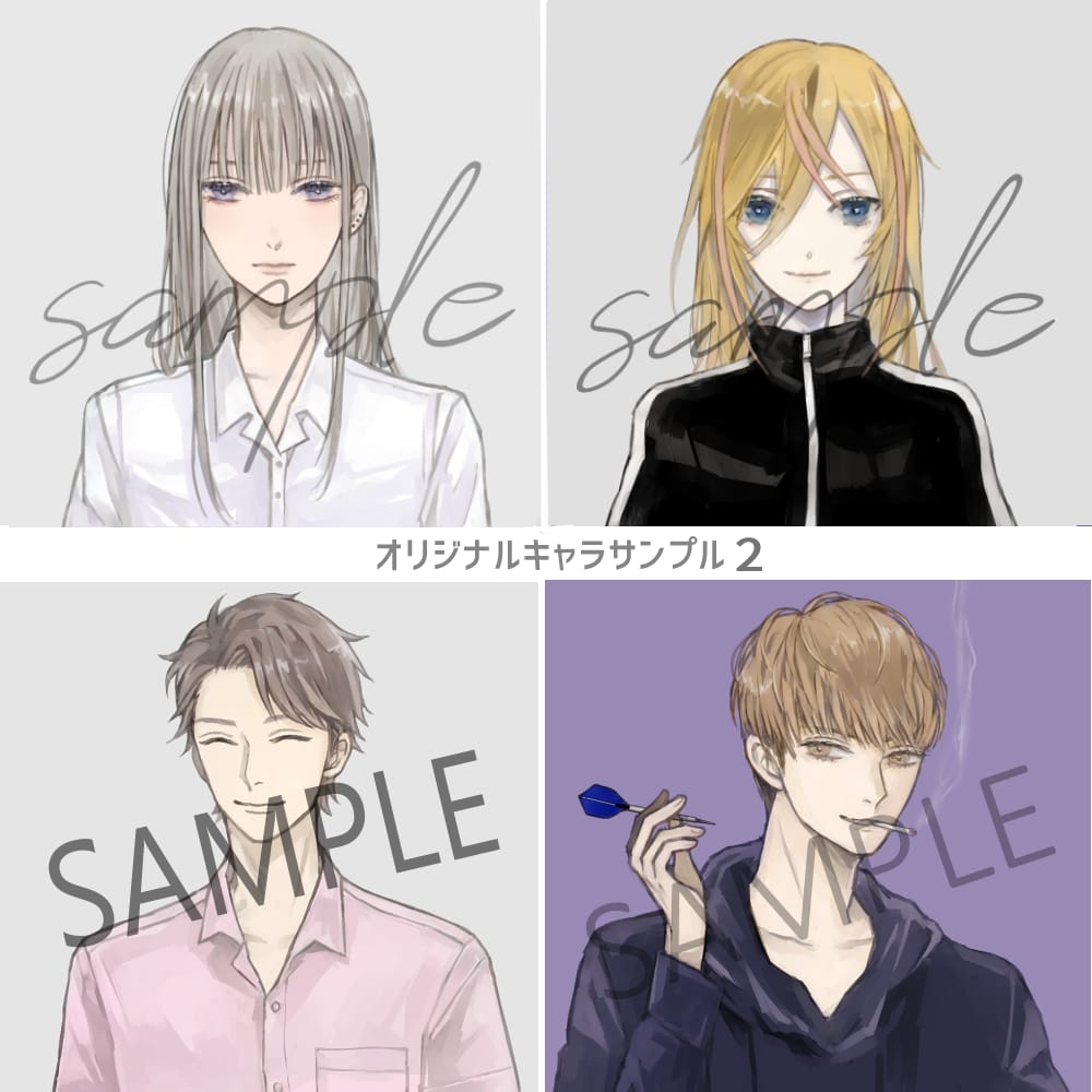 お試し版・シックで静かな厚塗りアイコン絵描きます オリジナル・版権・似顔絵 品質水準はサンプルご確認下さい イメージ6