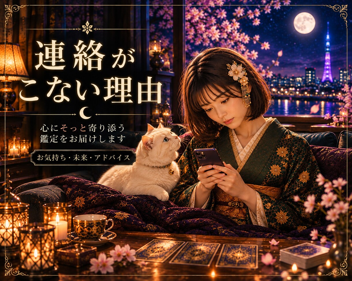 LINEが急に減った相手の本当の気持ち占います 恋の不安一人で抱えなくて大丈夫。そっと寄り添うタロット鑑定 イメージ1