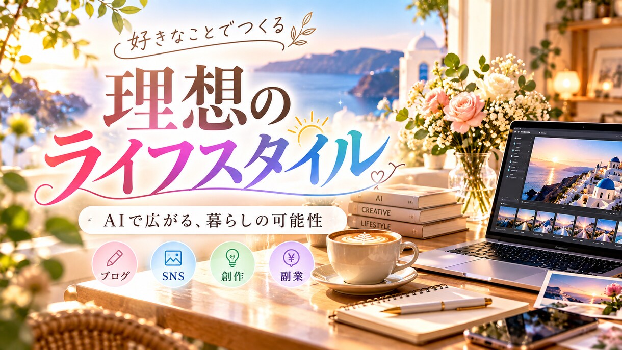 AIでブログ・SNS用サムネイルを制作しますます ブログ・SNSにも対応！文字入れ込みで制作 イメージ3