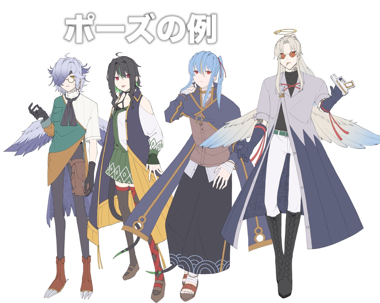 TRPG等に使える立ち絵イラスト描きます 様々な用途でお使い頂けるイラストを描きます。 イメージ5