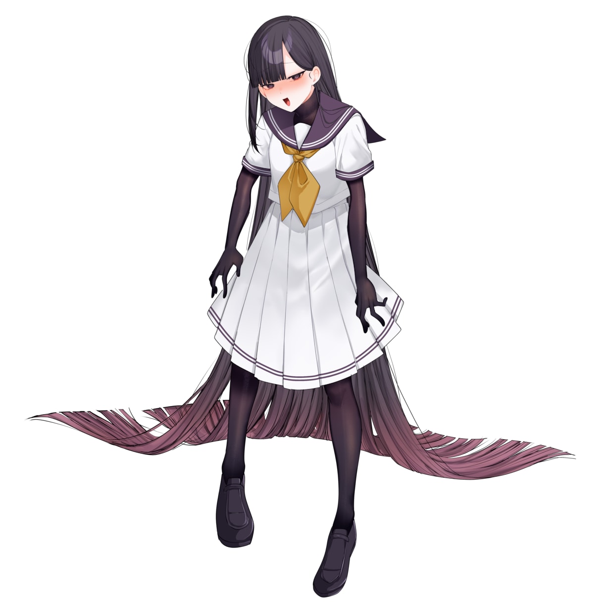 差分８種◆立ち絵販売します 黒髪のどこか不気味な女の子です！ イメージ8