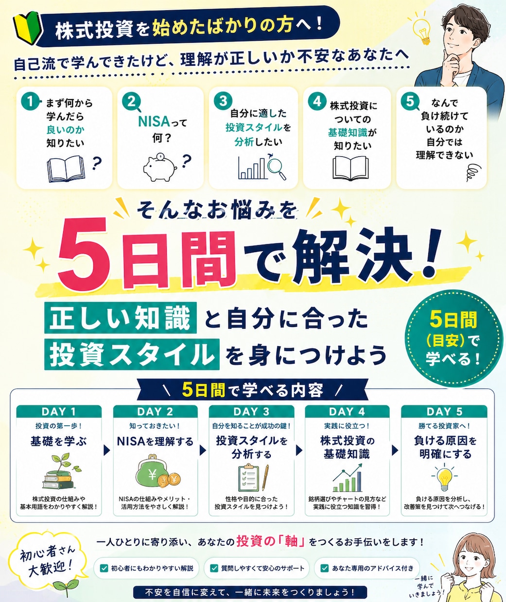 株式投資における不明点を解決します 株式投資における重要ポイントレッスン イメージ1