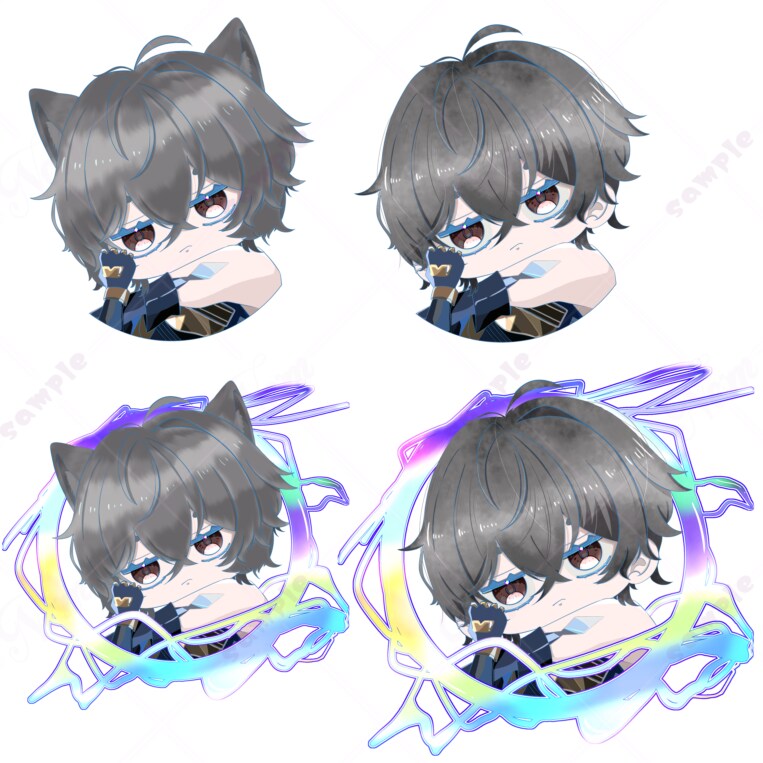 円型の可愛いアイコン描きます 透過済みで配信のアイコンや動画の間で使いやすい！ イメージ6