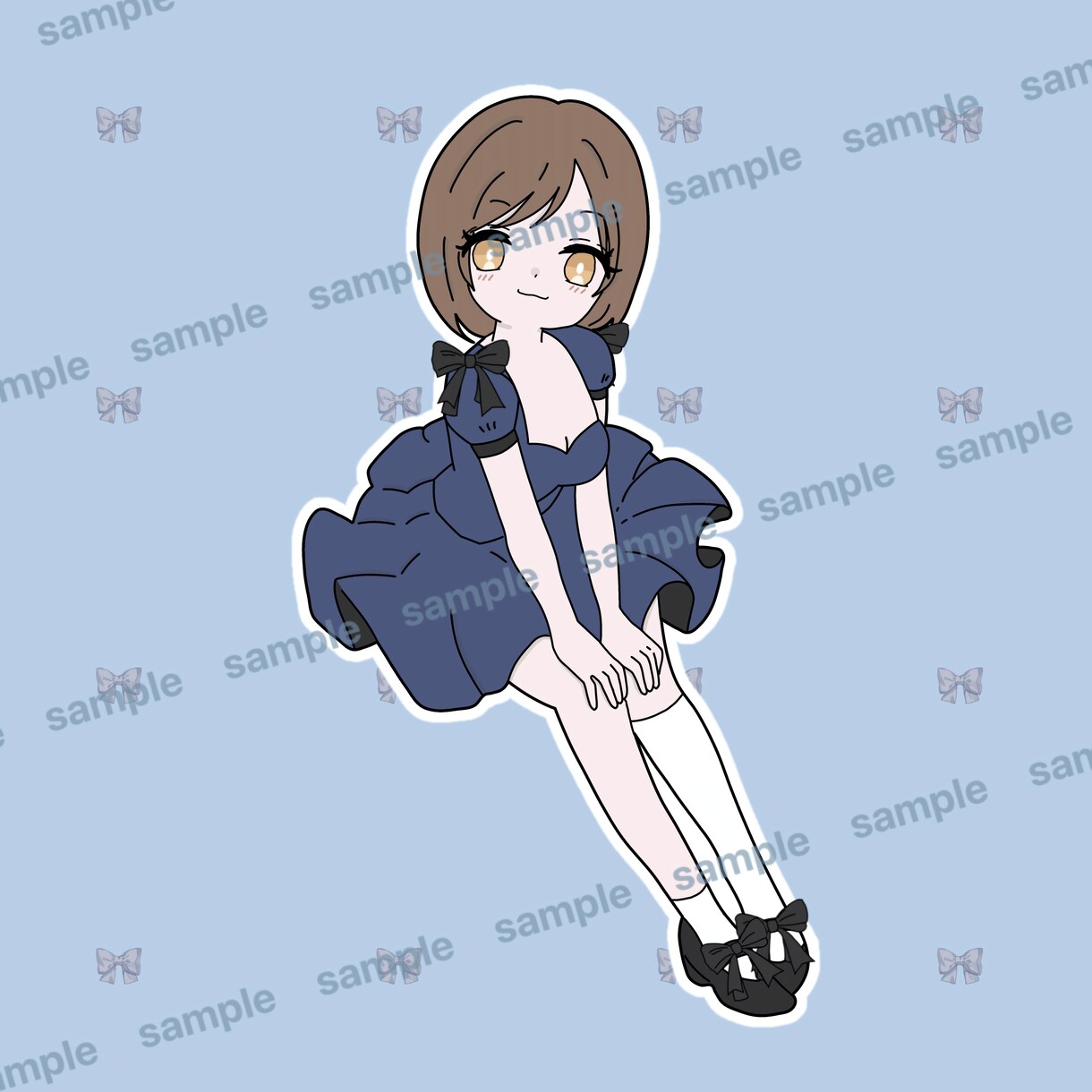 ミニキャラ描きます SNSや配信用アカウントのアイコンでの使用可能。 イメージ1