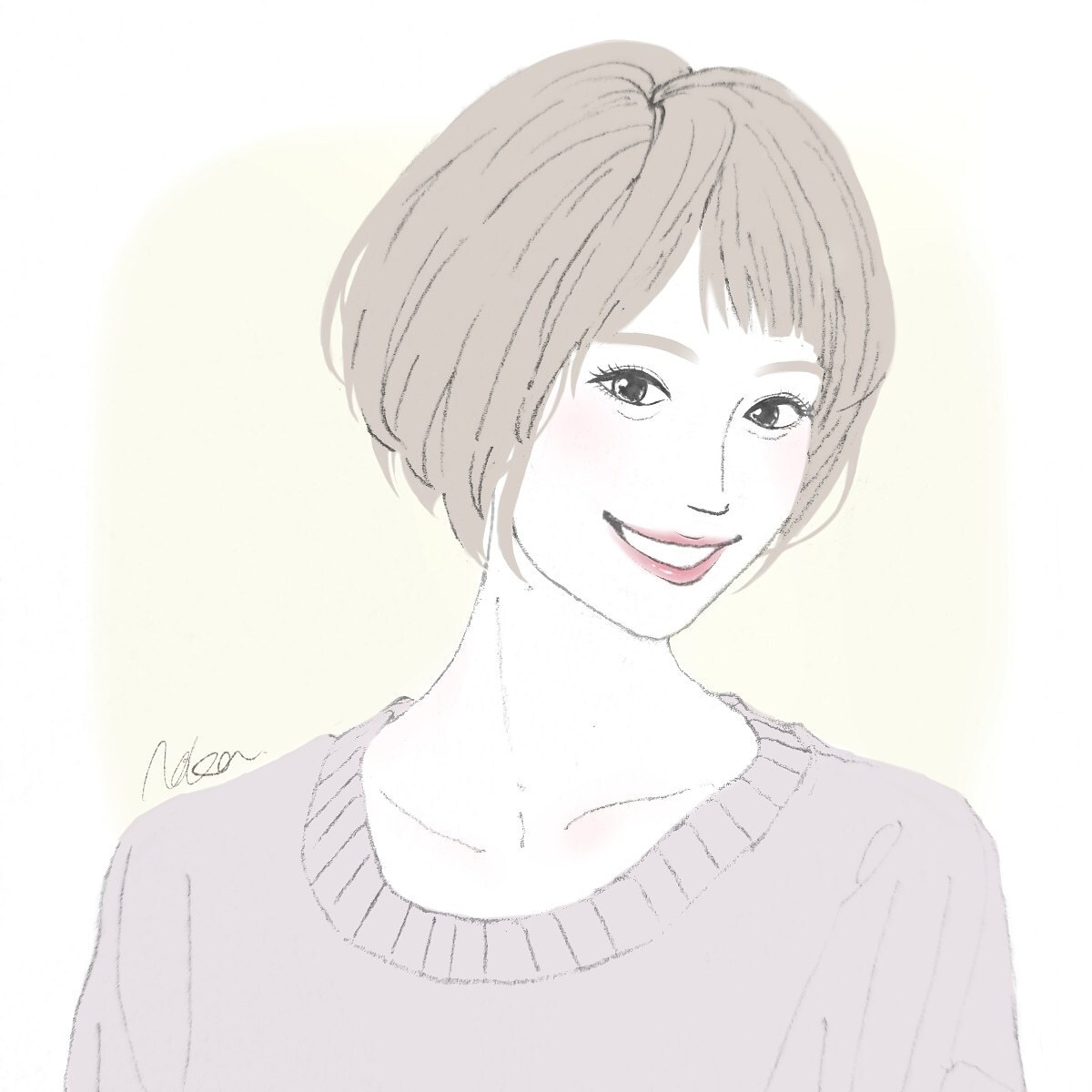 お写真から！やわらかでオシャレな似顔絵描きます アイコン、名刺、プレゼント等にどうぞ^^ イメージ2