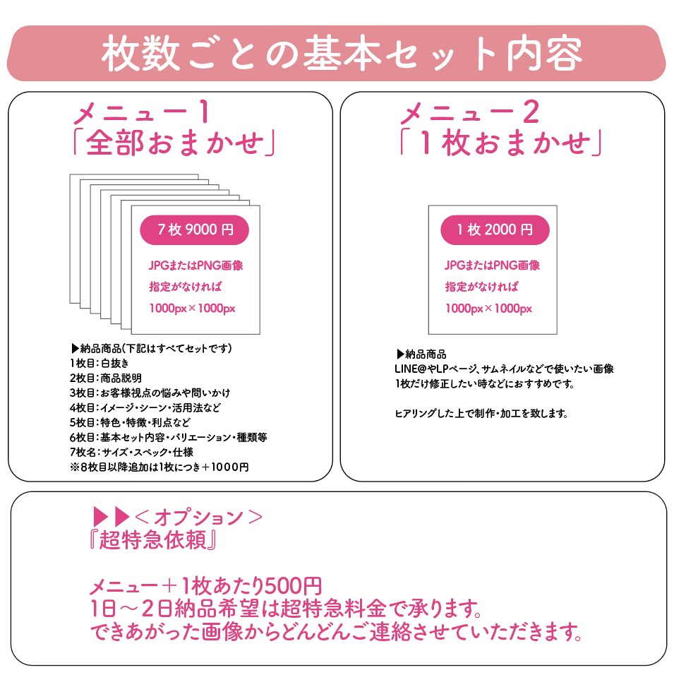 ネット販売画像・LINE@や広告画像作ります せどりやネット販売の画像制作手間を短縮！販売に専念したい方へ イメージ6